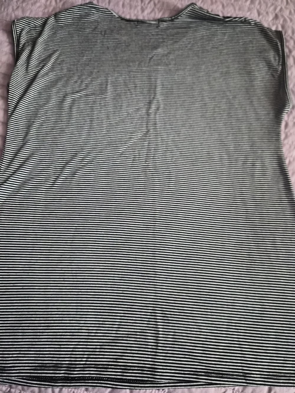 Verve Ami Black and White Striped Tank